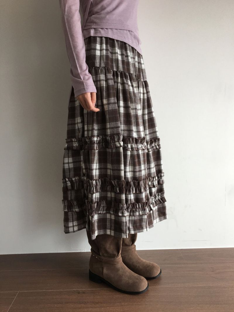 Studded Folding Suede Boots (2color)