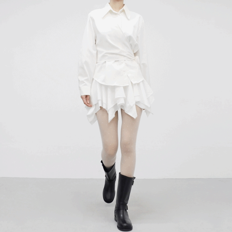 NONCODE（ノンコード）の「Blanc Unbalanced Cancan Skirt（Skirts）」