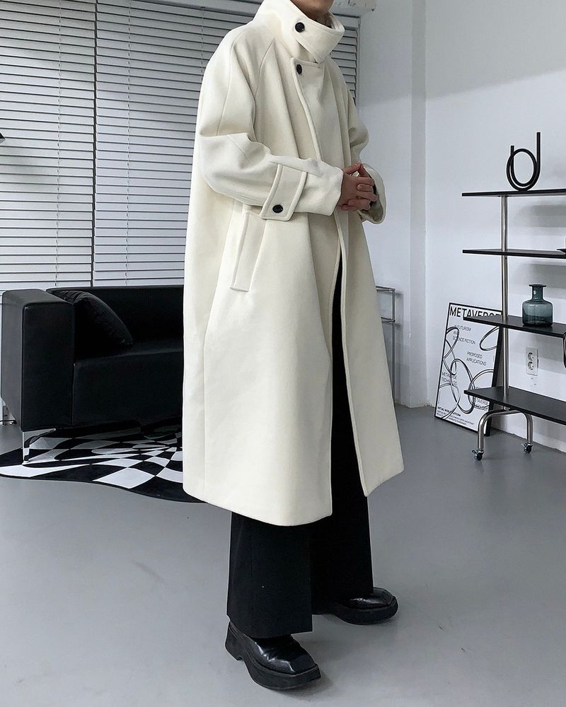 COZINESS（コジネス）の「SI High-Neck Long Coat (2 colors)（Jackets/Outerwear）」