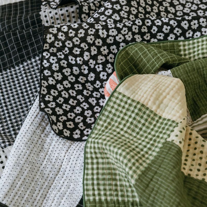 Patchwork Reversible Cotton Summer Blanket - L Size