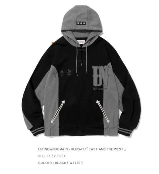 UNKNOWNDOMAIN（アンノーンドメイン）の「U.N EAST AND THE WEST H130 _ BLK（Tops）」