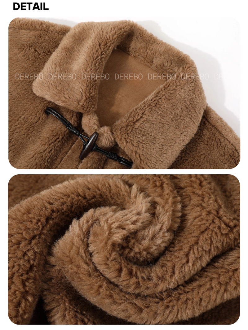 Snow Toggle Wool Mustang Long Coat