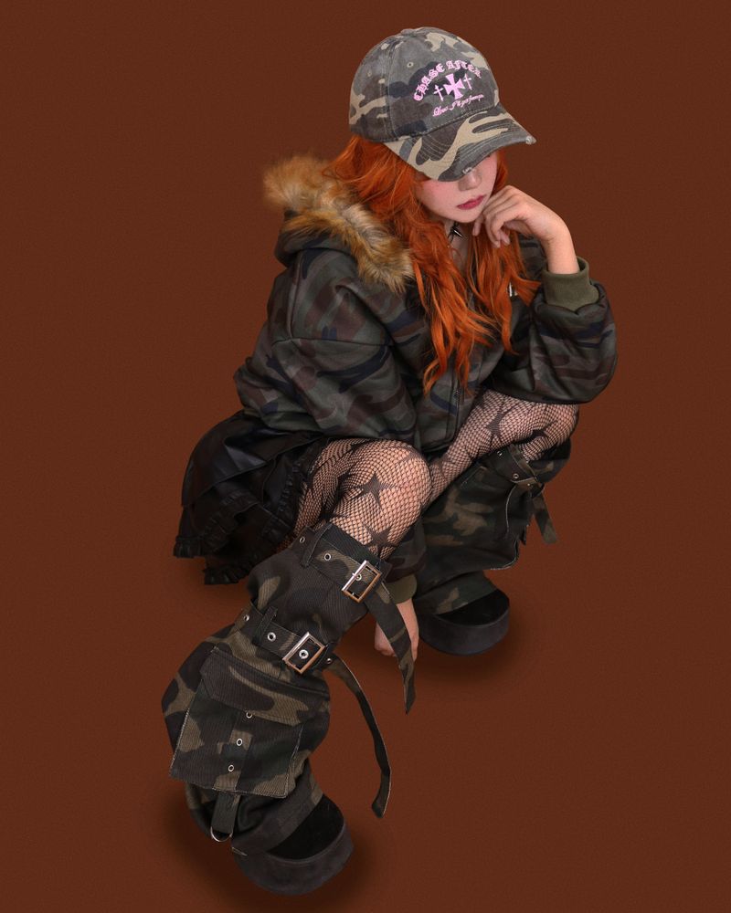 camo belt leg warmer