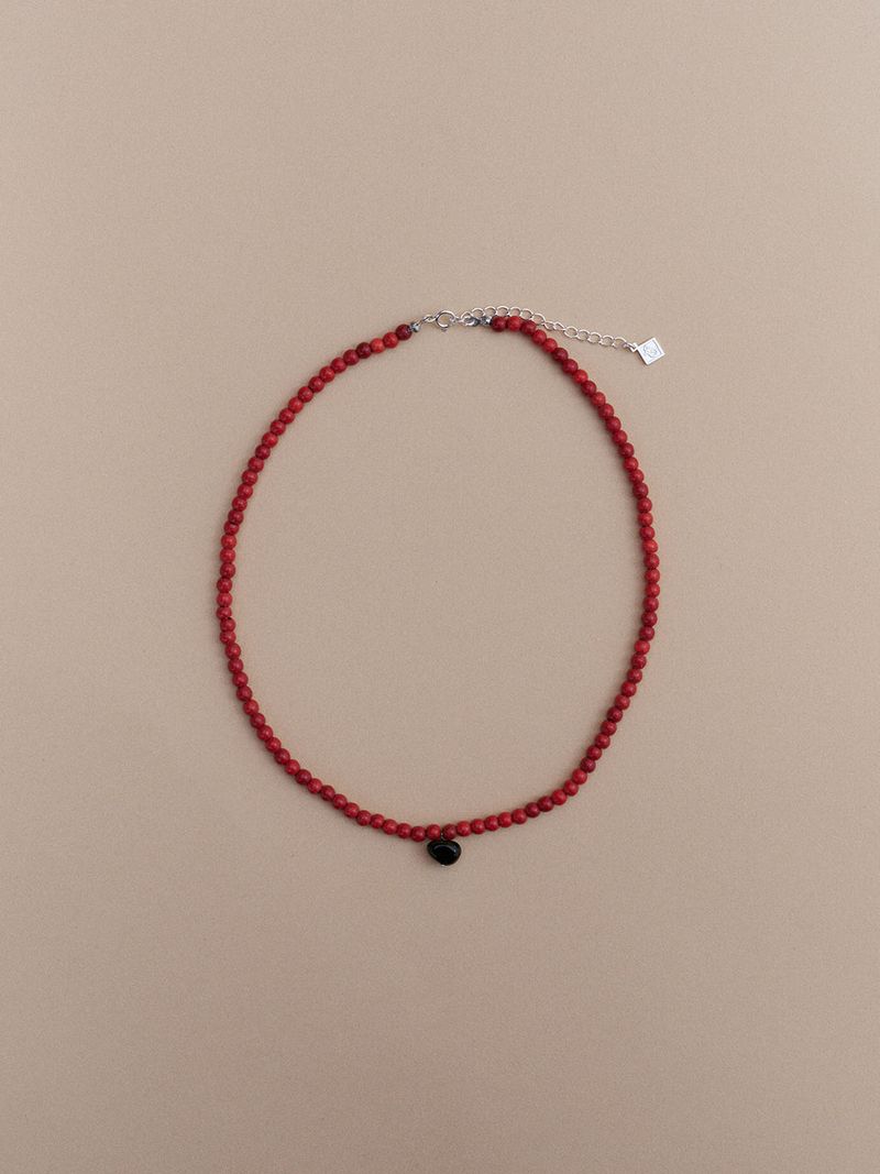 Silver925_Red Turquoise Black Stone_N