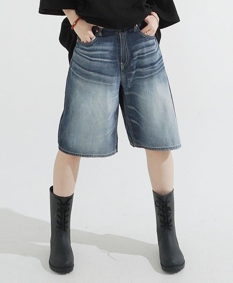 KIXI（キッシー）の「Grayish Washing Skater Half Pants（Pants）」
