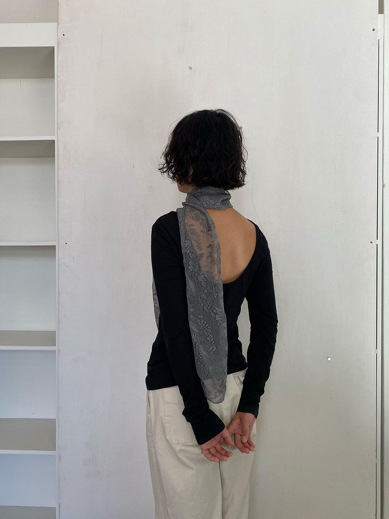 NOUS SELECT（ヌーセレクト）の「シアラー フラワー グレー（ファッション小物）」