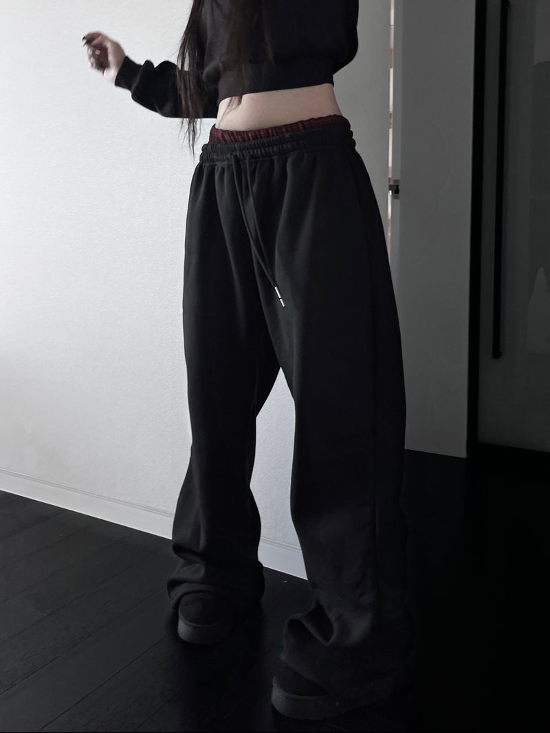 URBAN UNIQUE(アーバンユニーク)の「sagging band wide pants (fleece-lined / 2color)(Pants)」