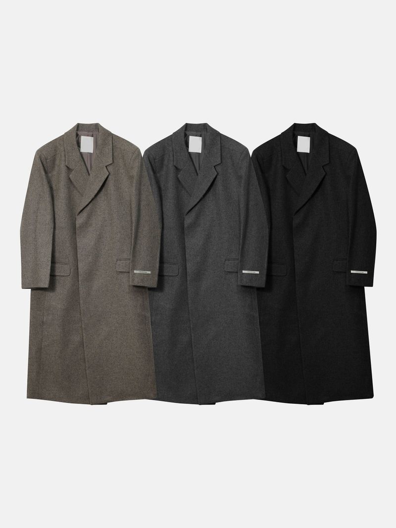  [Premium] Metin Hidden Maxi Wool Coat