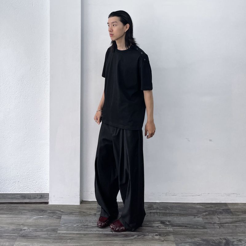 Oversized Pleated Trousers