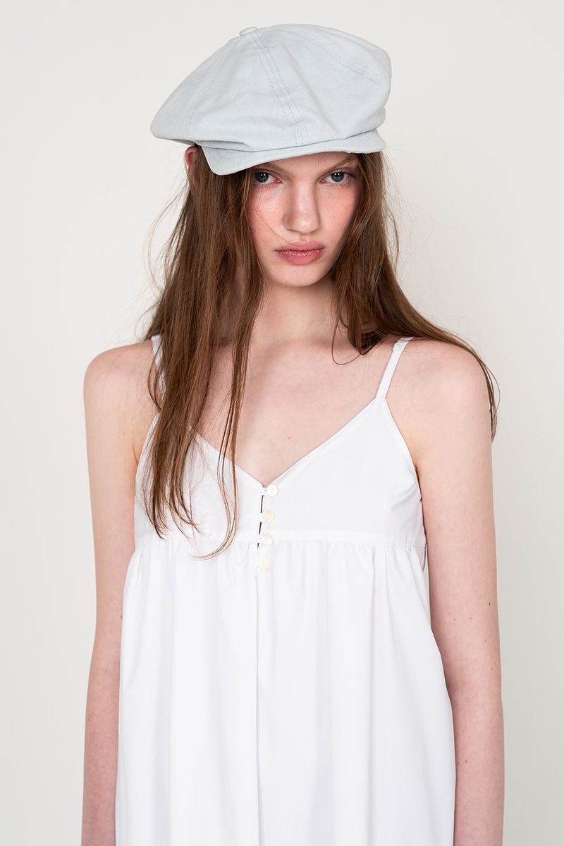 [3rd-Order]LAYERED SLEEVELESS LONG DRESS (WHITE)