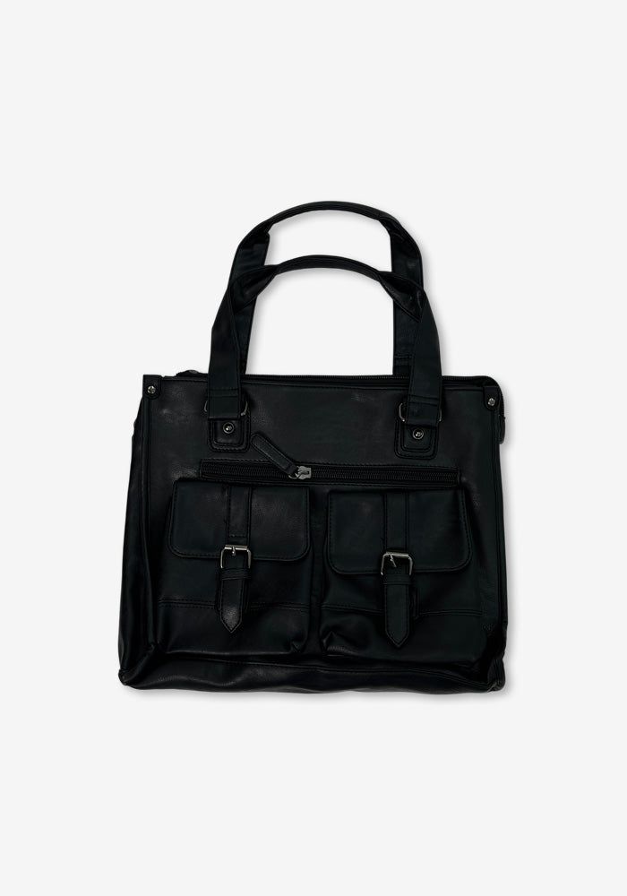PE Leather Pocket Hand/Shoulder Bag