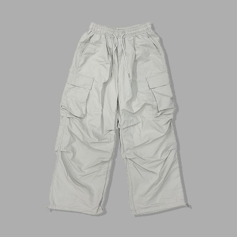 Bake Wide Cargo Pocket Nylon Pants