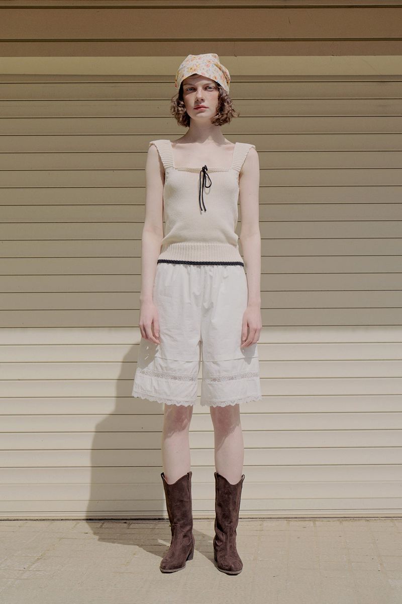 Morie sleeveless knit_cream
