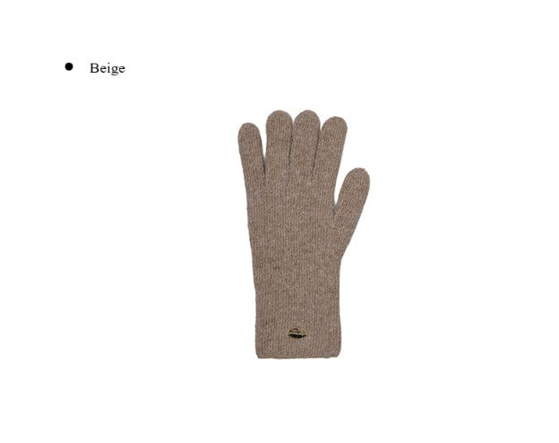 Levon Angora Glove Fingerhole Knit Gloves