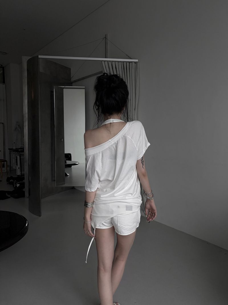 shell button volume strap top (3color)