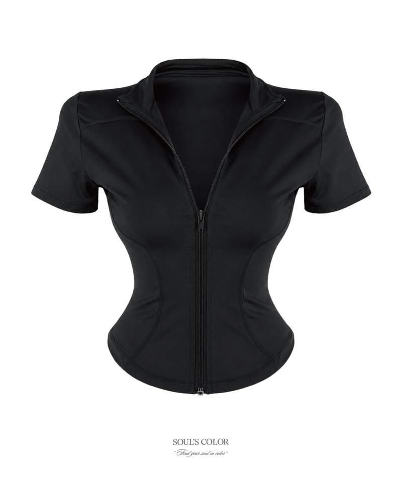 [Athletic] Sculpt Zip-Up Top (2color)