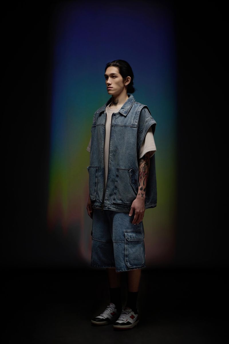 Denim Bermuda Shorts