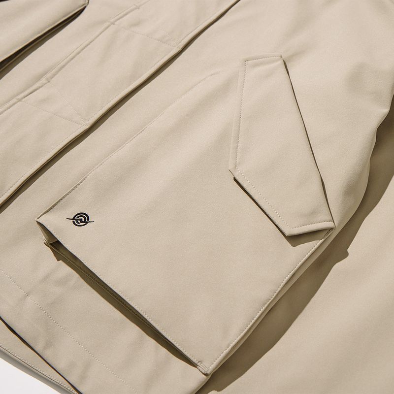 3 Layer Hard Shell Short-Jacket - BEIGE