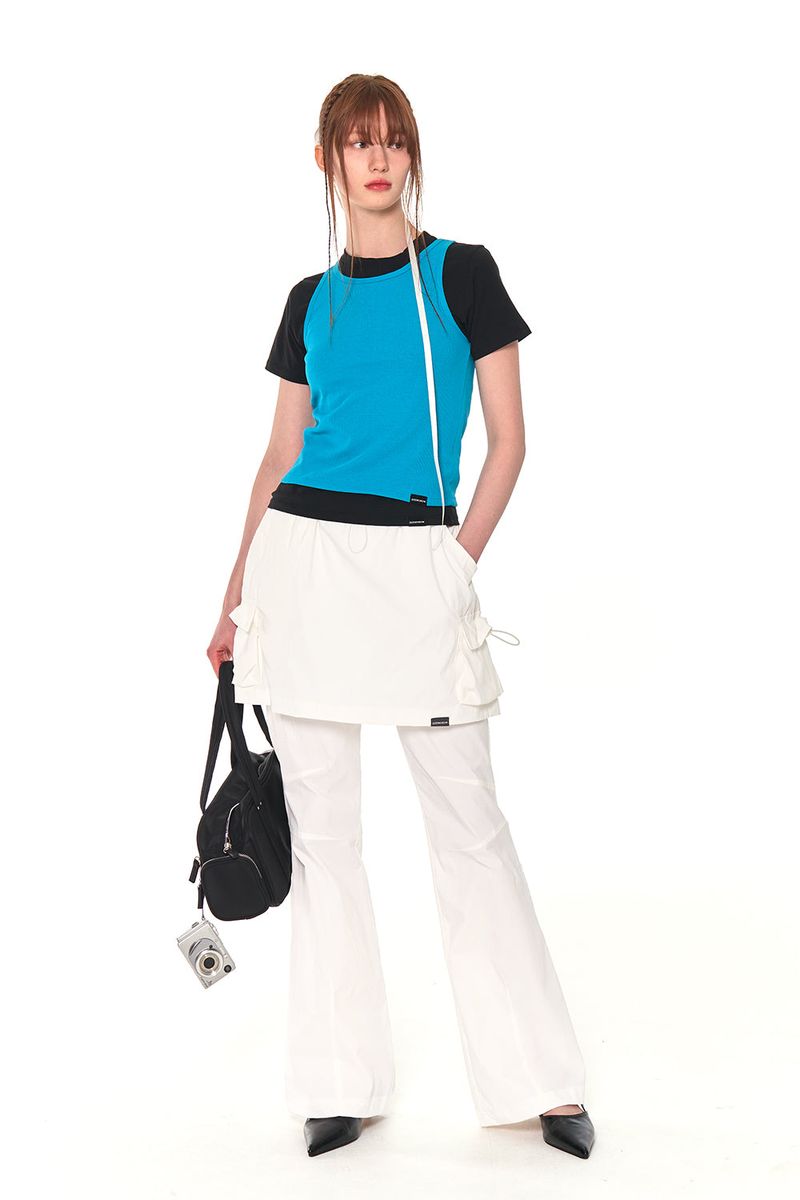 COLORS SKIRT PANTS (WHITE)
