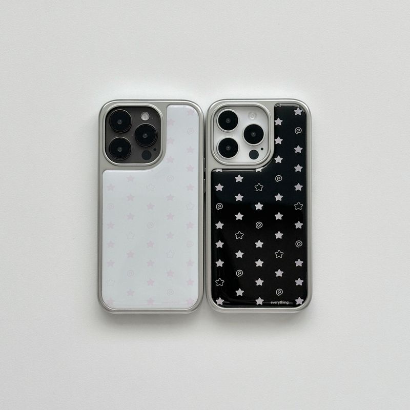 [epoxy] swirl star case - pink