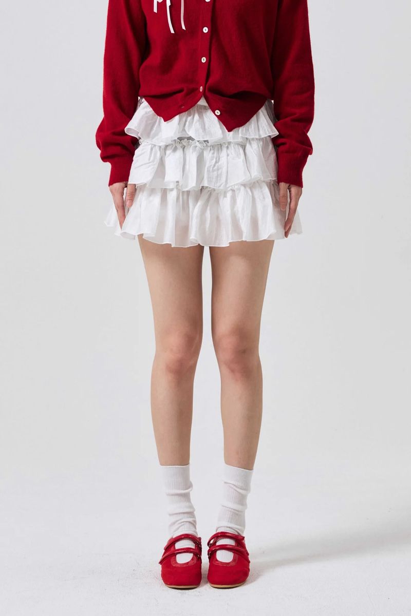 ARIKIM（アリキム）の「IVY MINI CANCAN SKIRT PANTS / WHITE（Skirts）」