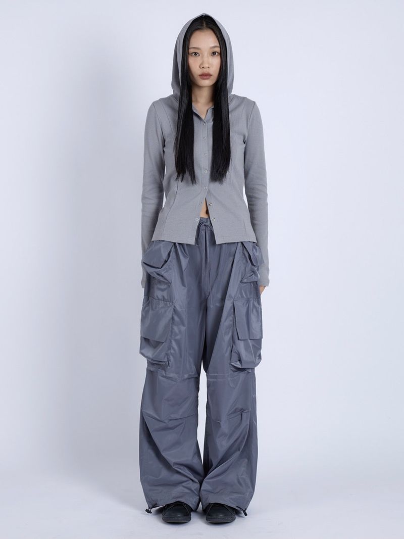 vadefy(ベイディフィー)の「Satin Multi Pocket Pants, Grey(Pants)」