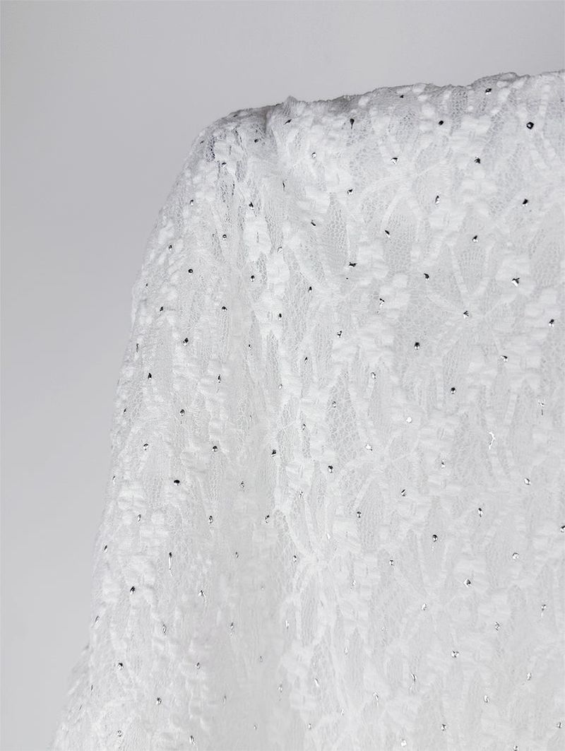 BEADS LACE SCARF (2C)