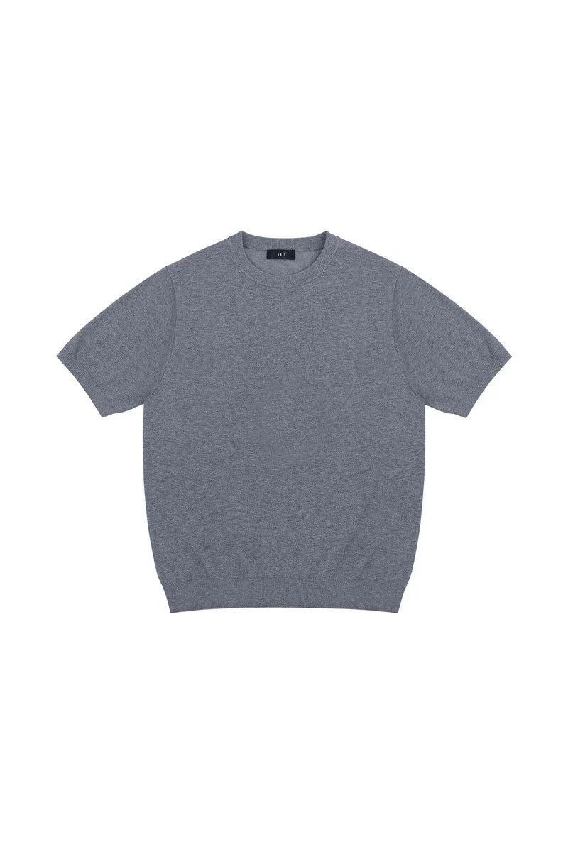 Silk Blend Knit T-Shirt