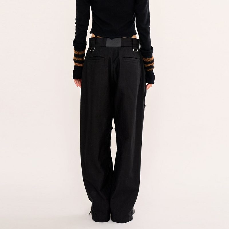 Layered Pocket Pant - Black