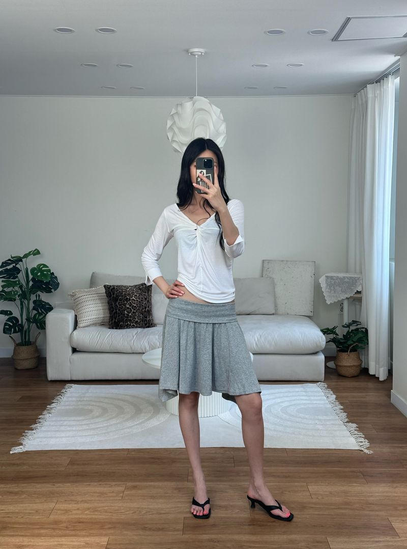 twist drape tee