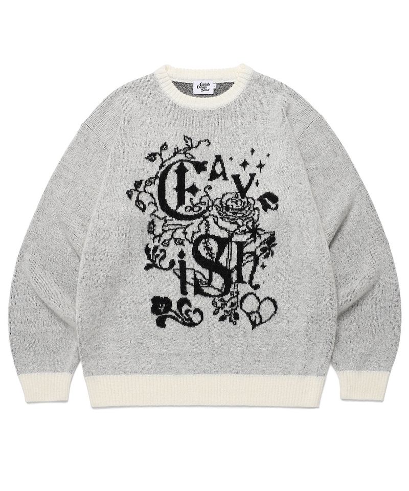 cavish（カビシ）の「IVY BRUSHED KNIT SWEATER IVORY(CV2EFUK602A)（Tops）」