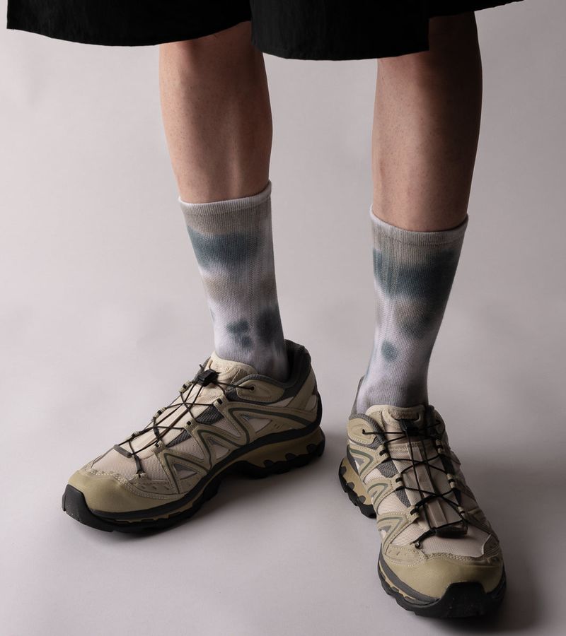 Spray Dye Crew Casual Socks (3 pair in)