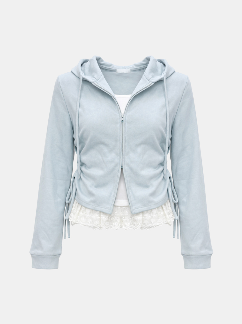 Cloud Lace Hoodie Set