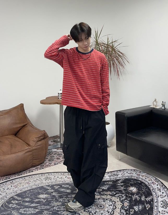 Kaneb Diagonal Cargo Banding Pants