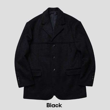 Line wool loose fit blazer