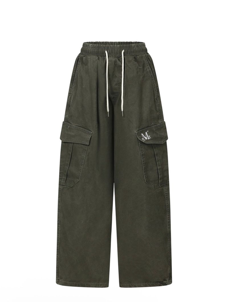 ELVIN CARGO COTTON BANDING PANTS (3COLOR)