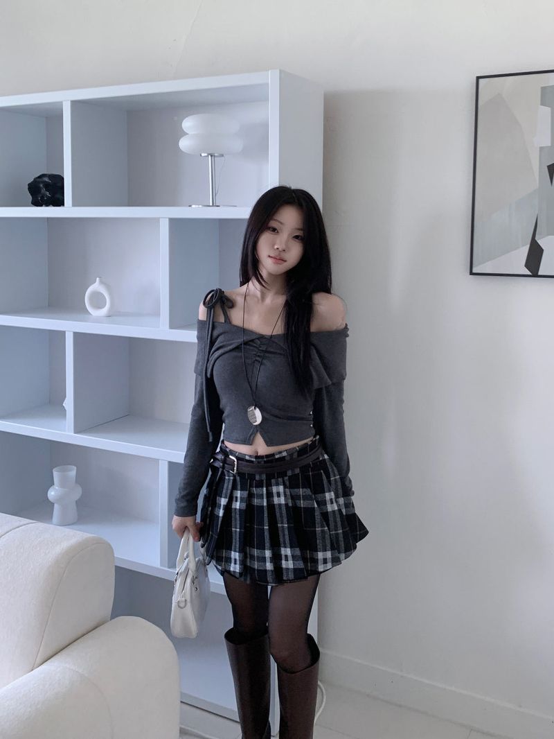 Dual Frame Double Line Leather Belt