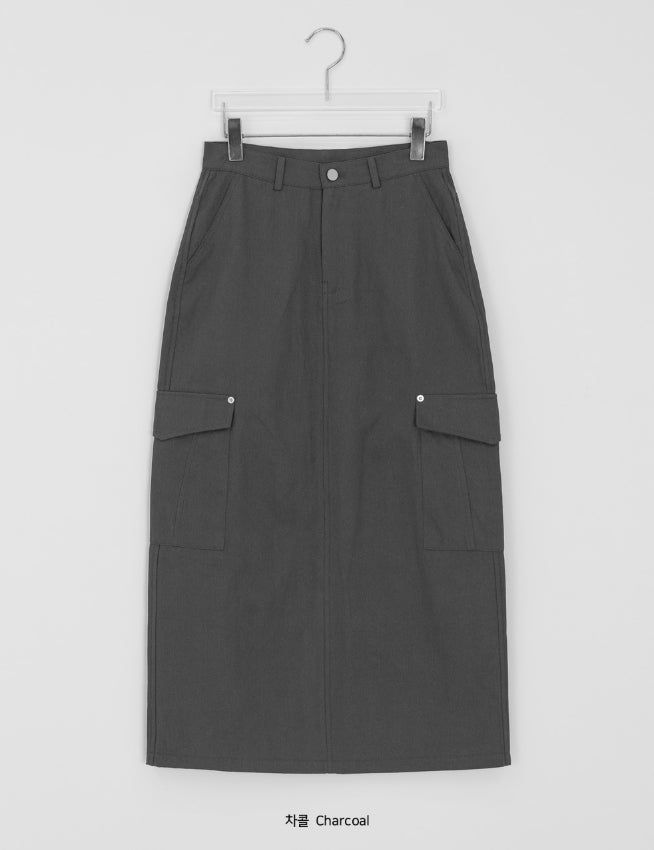 Ferns Cargo Cotton Long Skirt