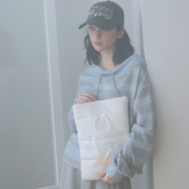 Pillow Notebook Pouch_dot white