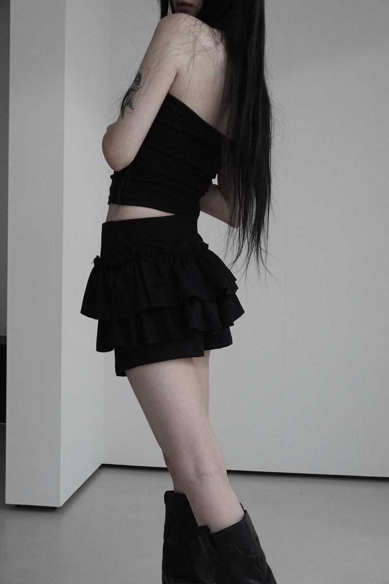 cancan skirt pants (2color)