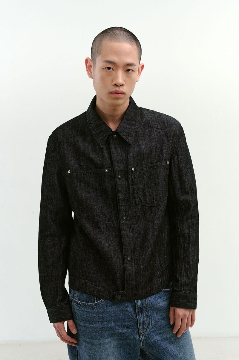 Linen Engineered Jacket (Black)