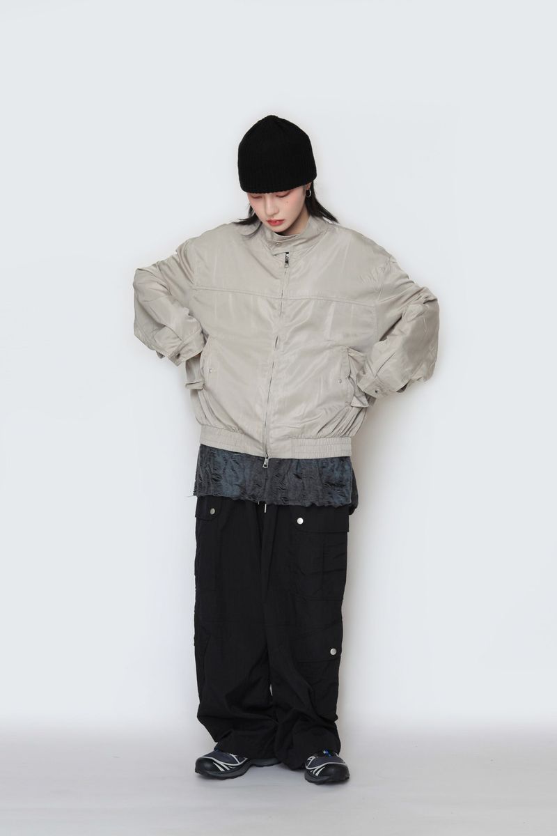 shuffle neck jacket