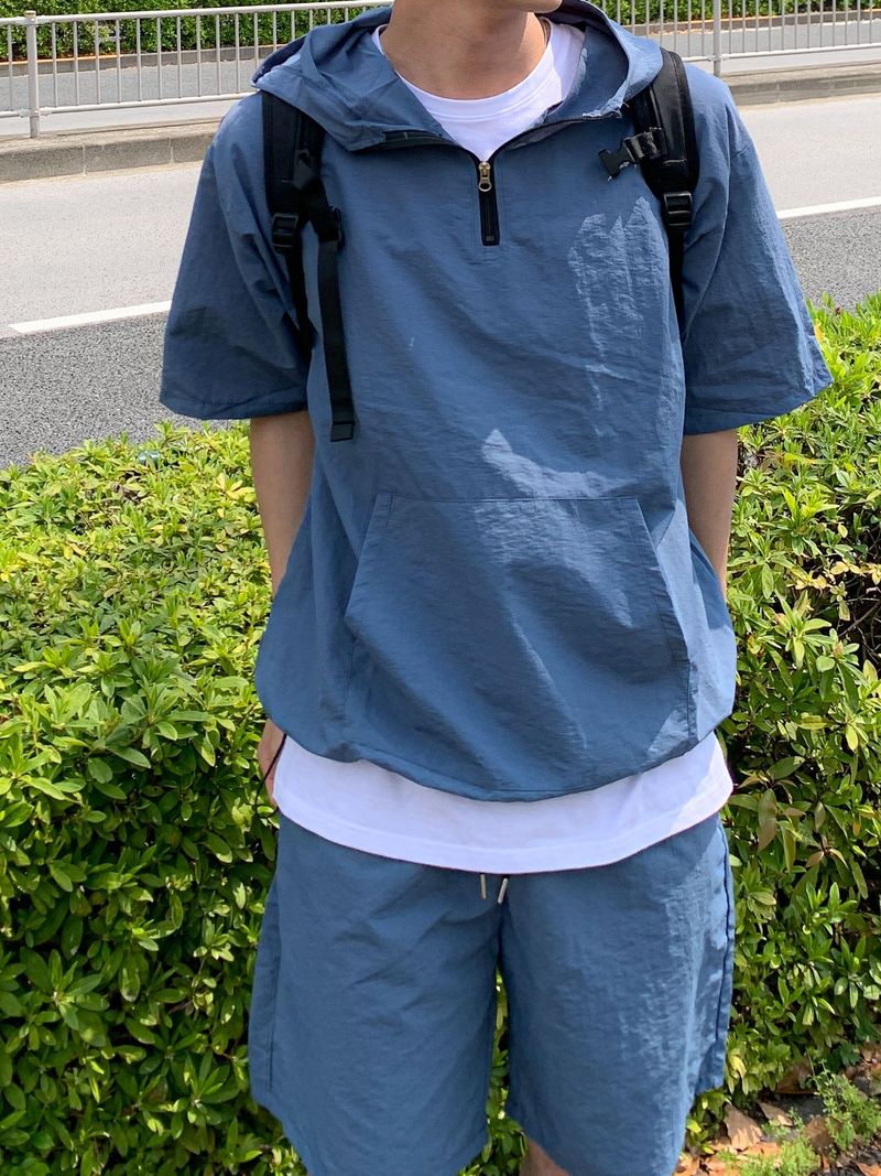 Terry Anorak Nylon Hooded Setup