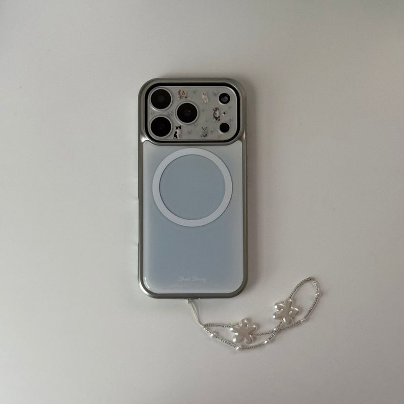 blue silver MagSafe bumper case
