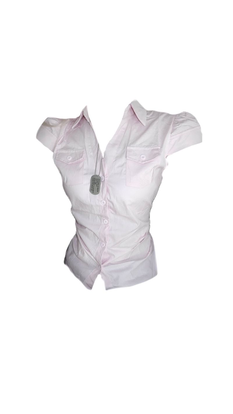 pink slim shirt