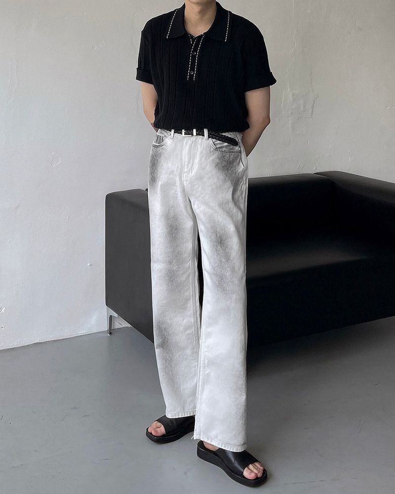 TR2435 Dirty White Jeans (XS ~L)