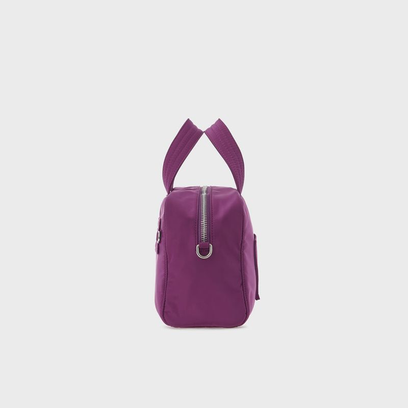 Lettering Cross Tote Bag (Purple)