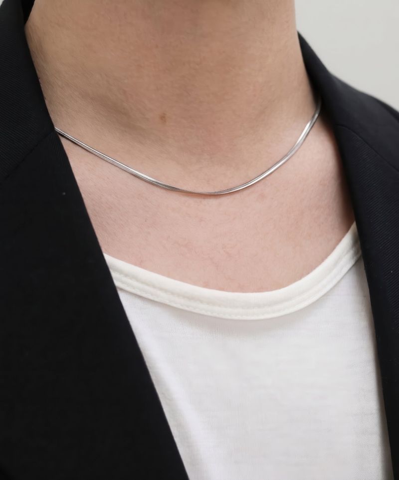 surgical stainless steel chain necklace_CLEF Snake Chain NEC