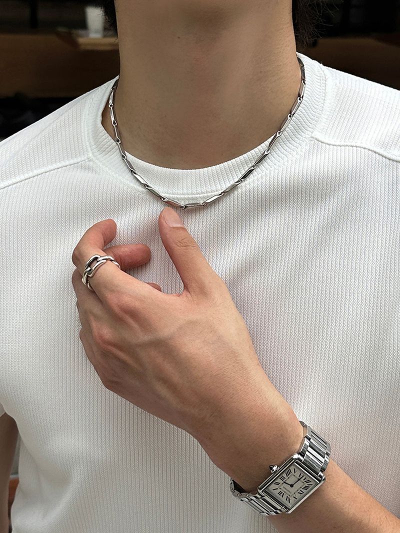 lemenne（ルメンヌ）の「LMN エルチェーンサージカルネックレス (シルバー)（アクセサリー）」