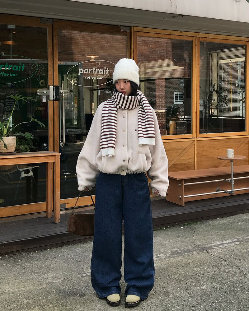[ORIGINAL] Cable Wool Fleece Jumper